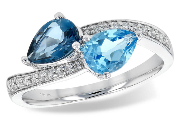 14KT Gold Ladies Diamond Ring - K245-34507_W