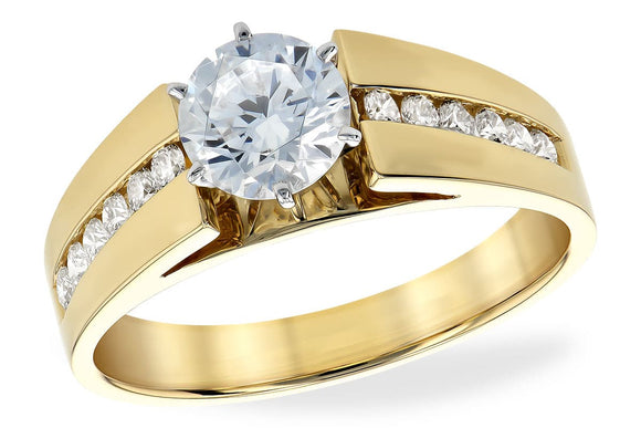 14KT Gold Semi-Mount Engagement Ring - L240-80843_Y