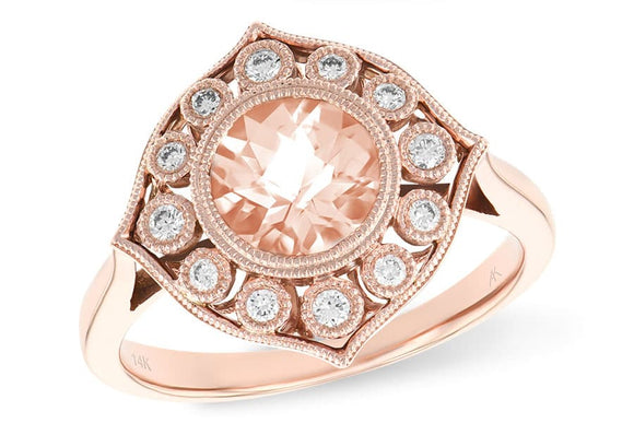 14KT Gold Ladies Diamond Ring - M243-49934_P