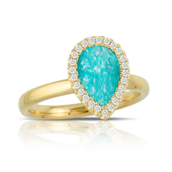 Doron Paloma Amazonite Diamond Ring R7106AZ