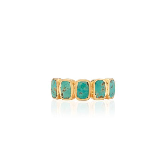 ANNA BECK Turquoise Multi-Cushion Ring RG10172-GOLD