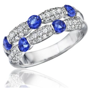 Fana Sapphire Diamond Ring R1592S/WG