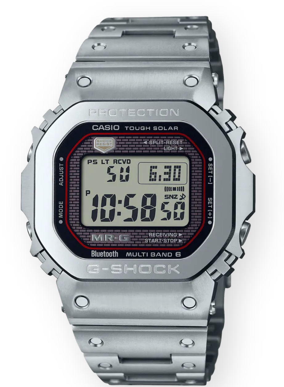 Casio G-Shock FULL METAL 5000 Silver Mens Watch GMWB5000D-1