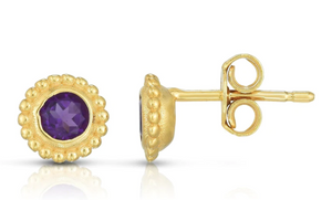 Phillip Gravriel Amethyst Post Earrings ER10788