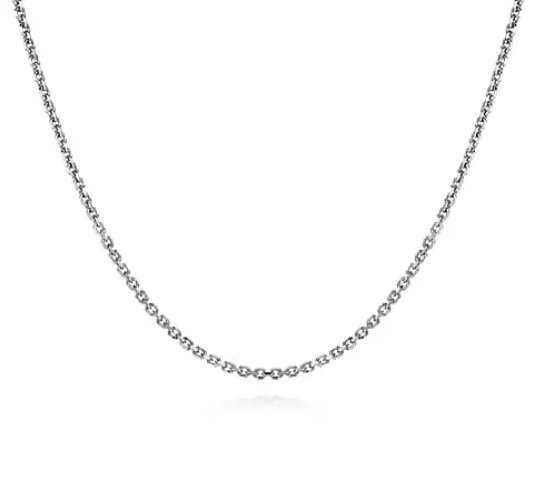 Gabriel & Co  20 Inch 925 Sterling Silver Mens Link Chain Necklace NKM7009-20SVJJJ