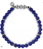 Gabriel & Co 925 Sterling Silver Lapis Beads Bracelet TBM4533SVJLP
