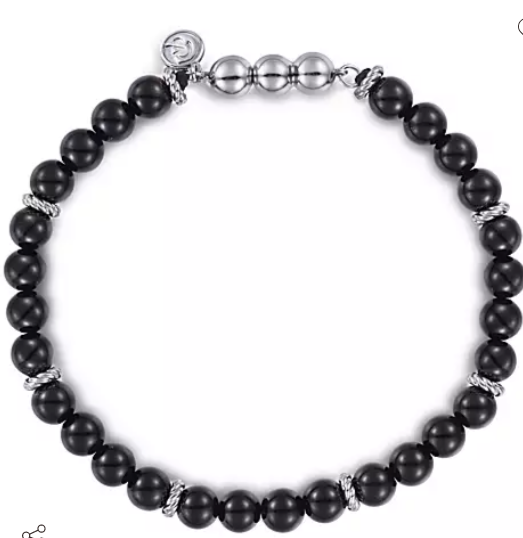 Gabriel & Co Sterling Silver Black Onyx Bracelet TBM4533SVJOX