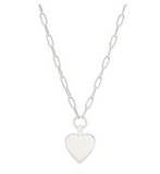 Anna Beck Medium Heart Personalized Necklace - Silver NK10338
