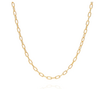 Anna Beck Elongated Oval Chain Collar Necklace - Gold NK10238-GLD