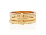 Anna Beck Classic Triple Linked Stacking Ring - Gold RG10269