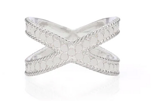 Anna Beck Classic Cross Ring  6460R-SILVER
