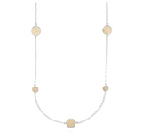 Anna Beck Multi-Disc Station Necklace - Gold & Silver 1181NGR