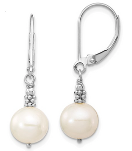 Matheu's 14K White Gold Round Freshwater Pearl Earrings XFW654E