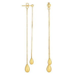 Royal Chain Group Gold Multi Stranded Bead Drop Earrings ER4737