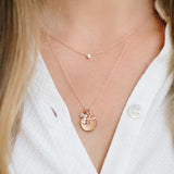Diamond Block Letter Charm by Zoe Chicco